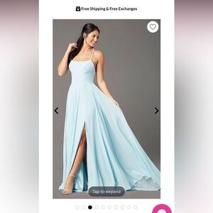 Blue prom dress